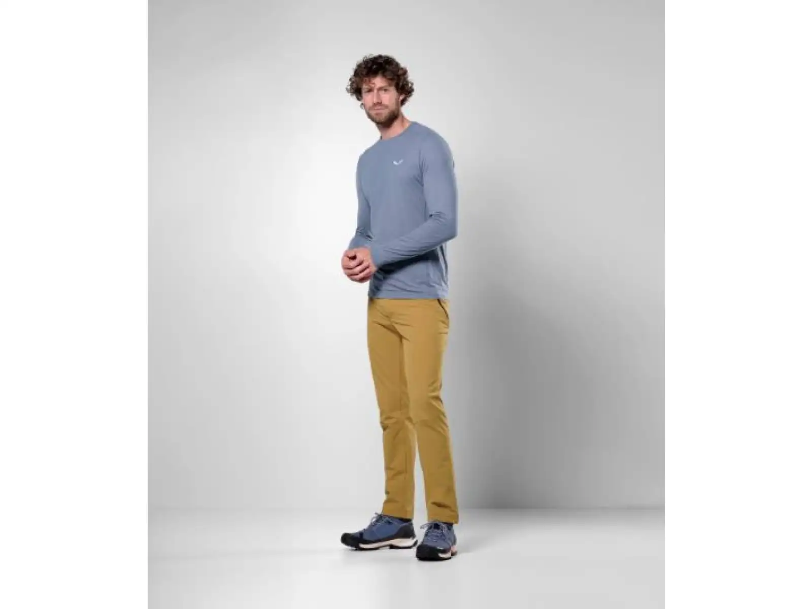 Salewa Puez Dry pánské triko dlouhý rukáv Java Blue