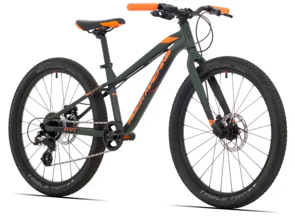 Rock Machine Blizz 24" HD dětské horské kolo Matte Khaki/Neon Orange/Black