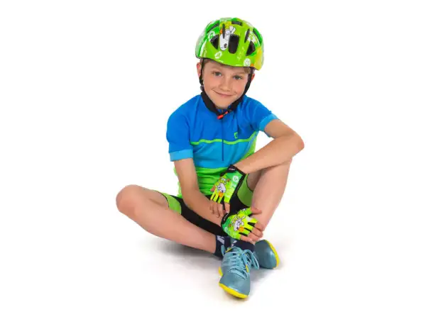 Etape Peddy dětský dres krátký rukáv zelená/modrá