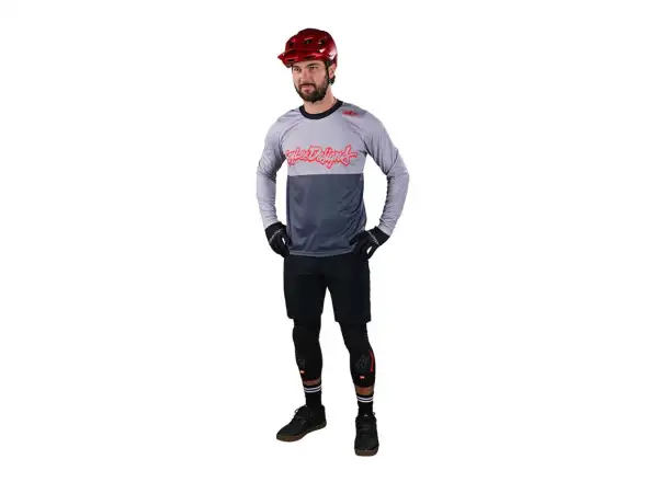 Troy Lee Designs Flowline Scripter pánský dres dlouhý rukáv charcoal