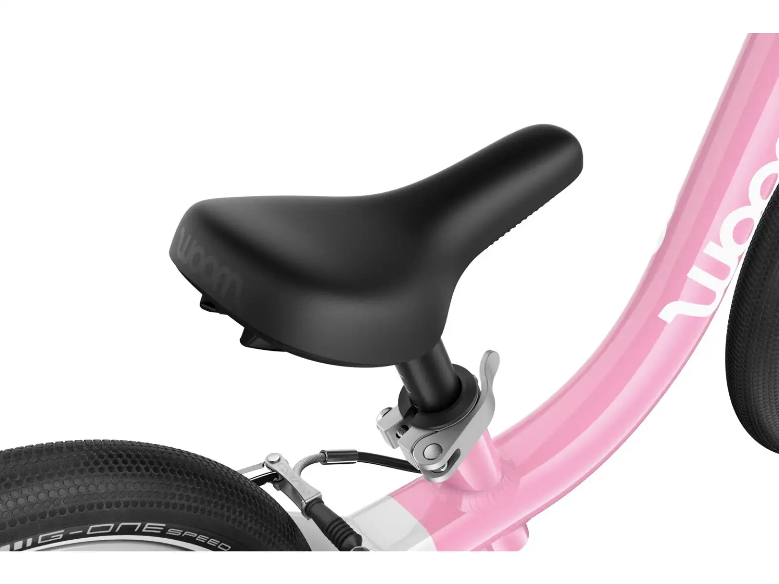 Woom GO 1 dětské odrážedlo 12" Powder Pink