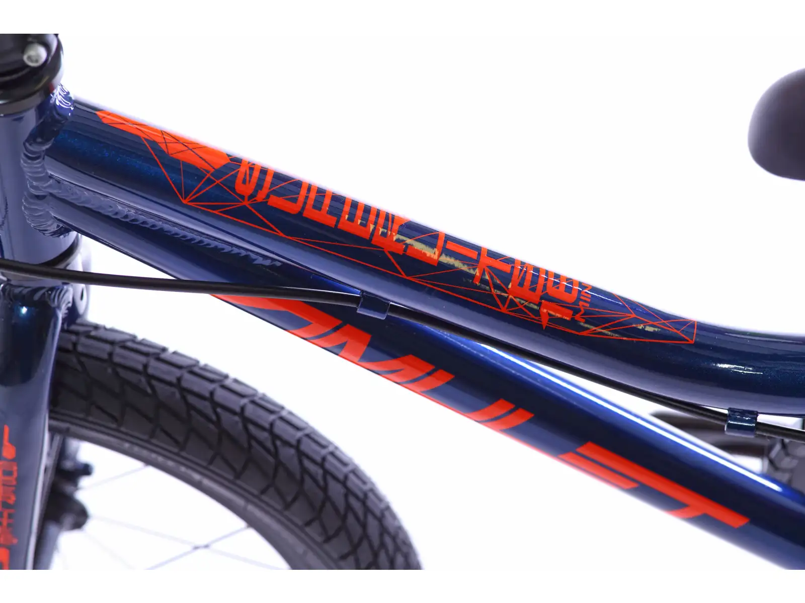 Amulet 16 Mini Superlite dark blue metalic/orange shiny dětské kolo