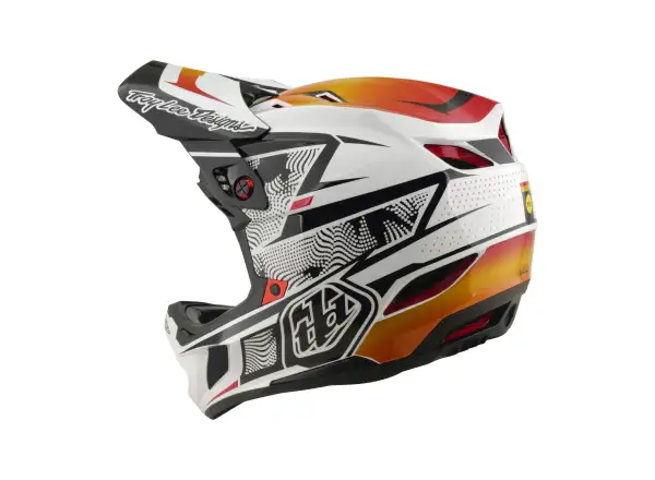 Troy Lee Designs D4 Composite MIPS přilba Lined up White