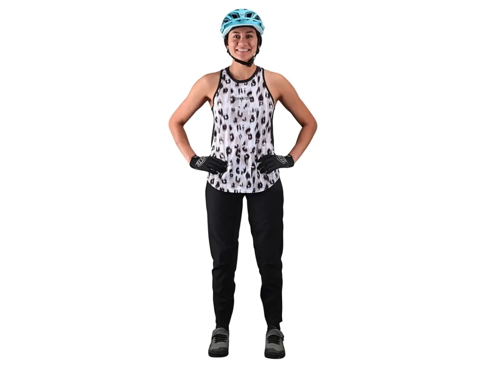 Troy Lee Designs Luxe dámský dres bez rukávu Wild Cat white