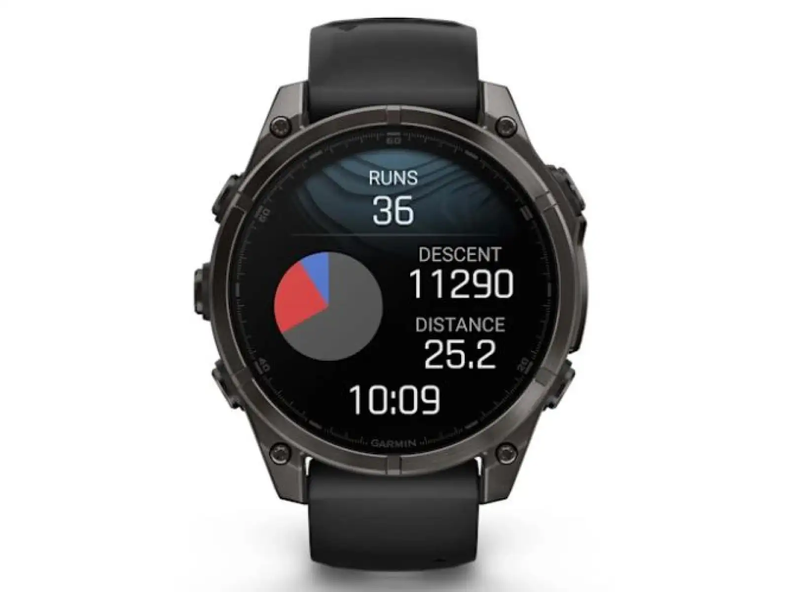 Garmin fenix 8 - 47 mm AMOLED Sapphire chytré hodinky Carbon grey DLC titanium Black/Gray