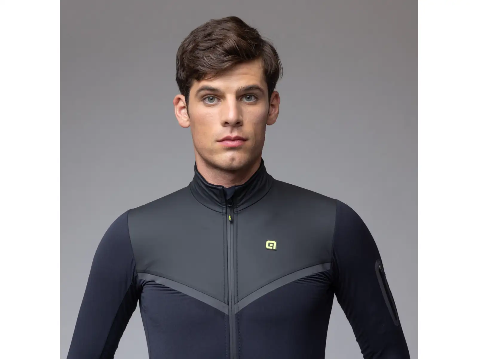 Alé R-EV1 Wool Speed pánská zimní cyklistická bunda Black