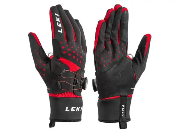 Leki Nordic Tune Shark Boa® běžecké rukavice black/red