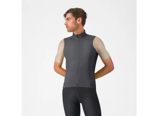 Castelli Espresso 2 pánská vesta Smoky Gray
