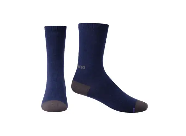 Shimano Performance Wool cyklistické ponožky modrá