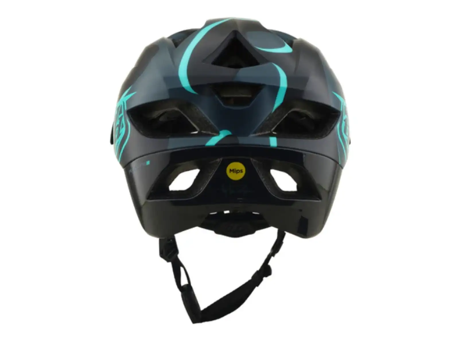 Troy Lee Designs Flowline SE MIPS přilba Badge Carbon/Real Teal