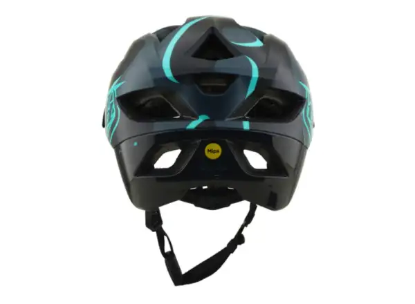 Troy Lee Designs Flowline SE MIPS přilba Badge Carbon/Real Teal