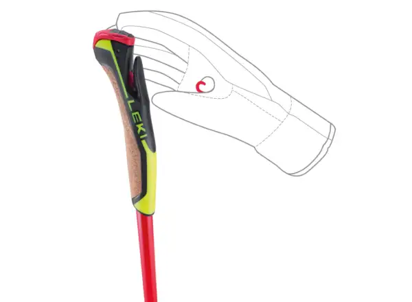 Leki PRC 750 běžecké hole Bright red/Neon yellow/Black