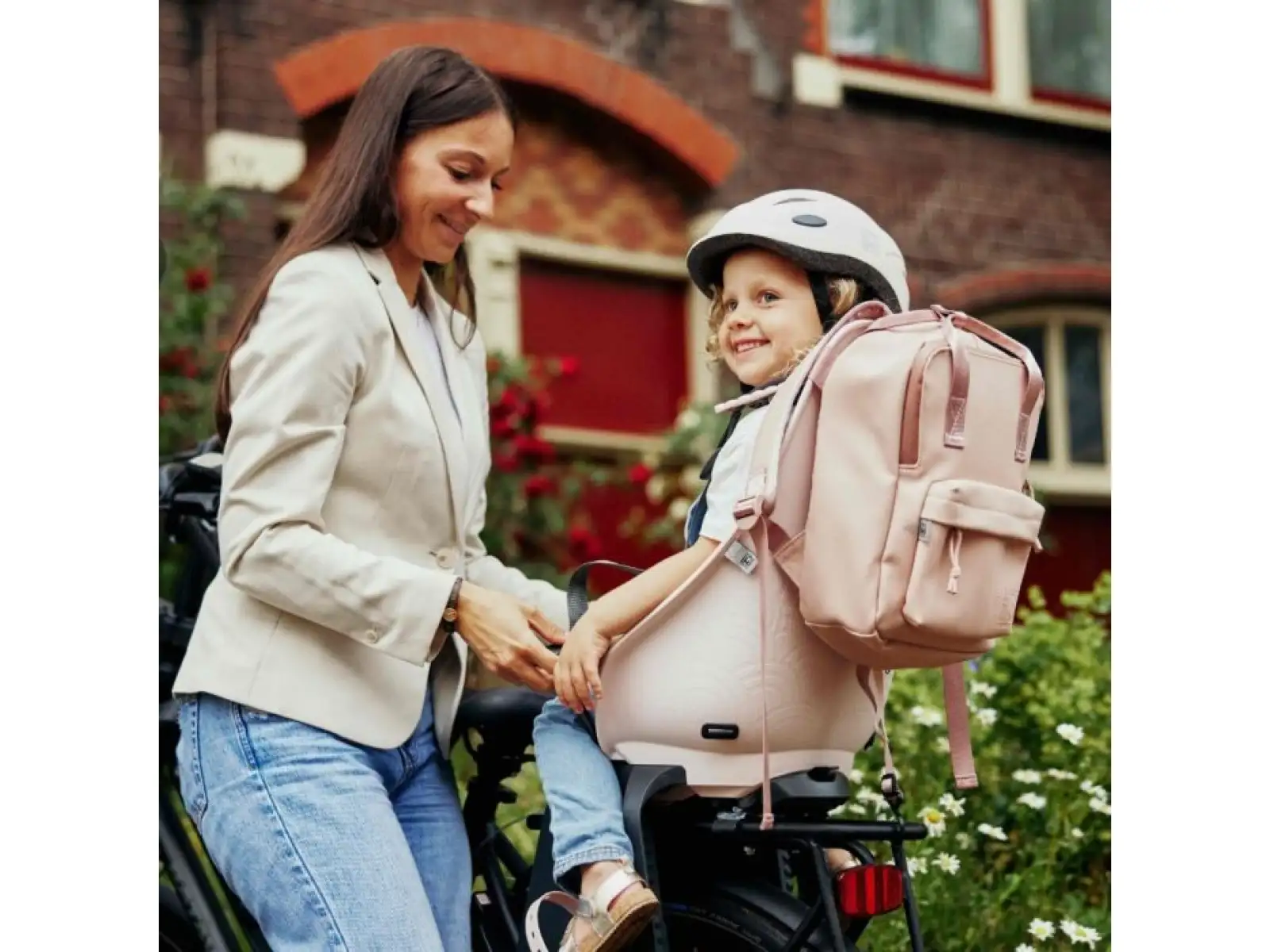 Urban Iki zadní sedačka s adaptérem na nosič Sakura Pink/Shinju White