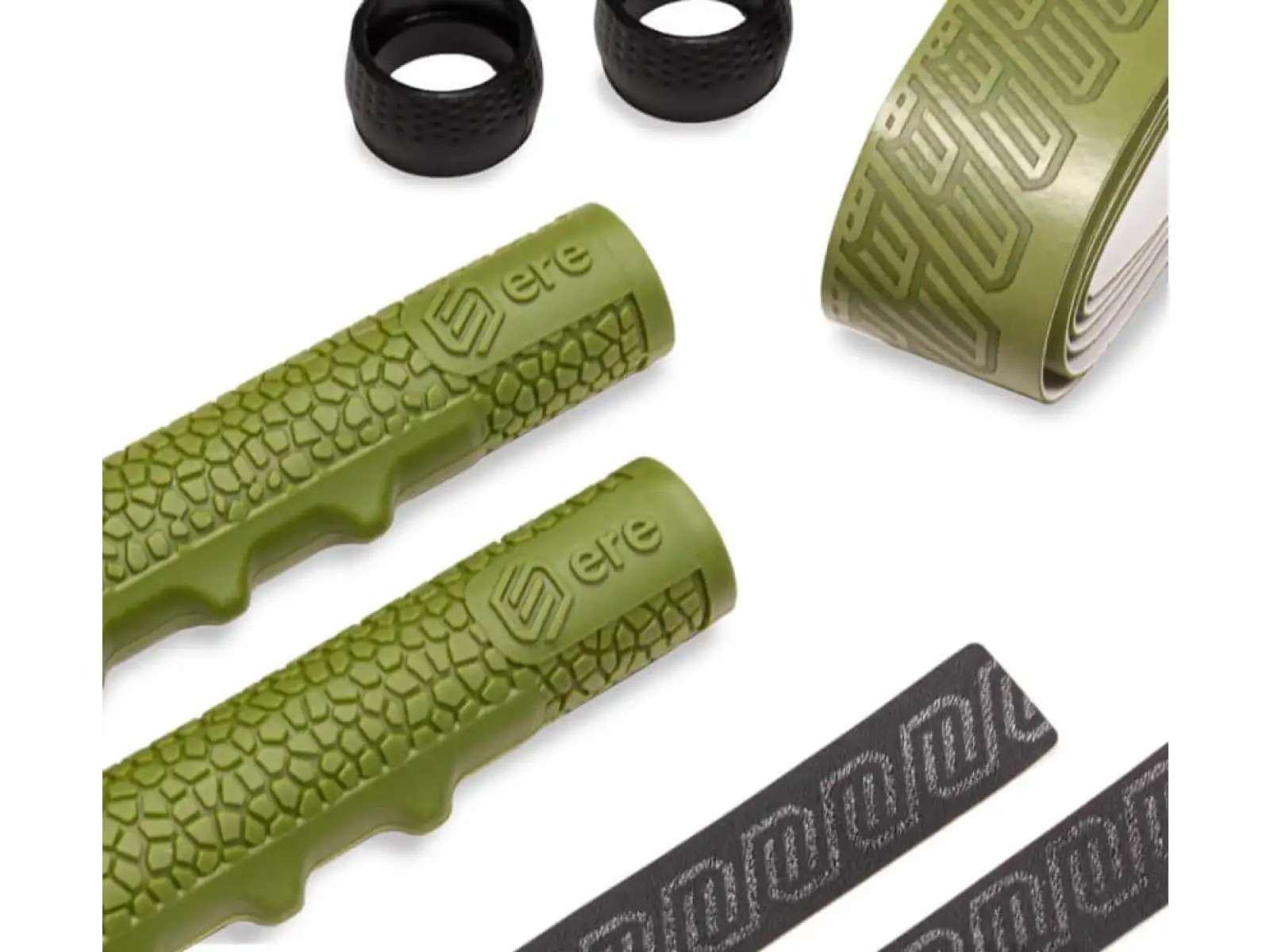 Ere Research Tenaci Handlebar Grip Gravel sada omotávky a gripů Moss Green