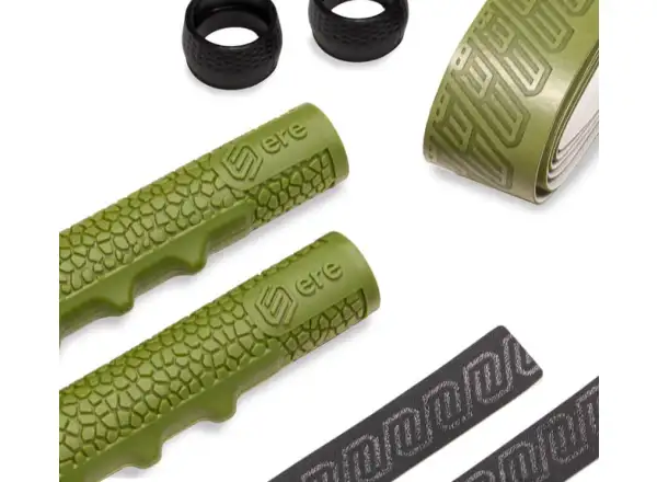 Ere Research Tenaci Handlebar Grip Gravel sada omotávky a gripů Moss Green