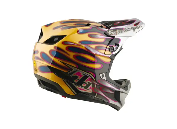 Troy Lee Designs D4 Carbon MIPS přilba Overspray Gold/Black