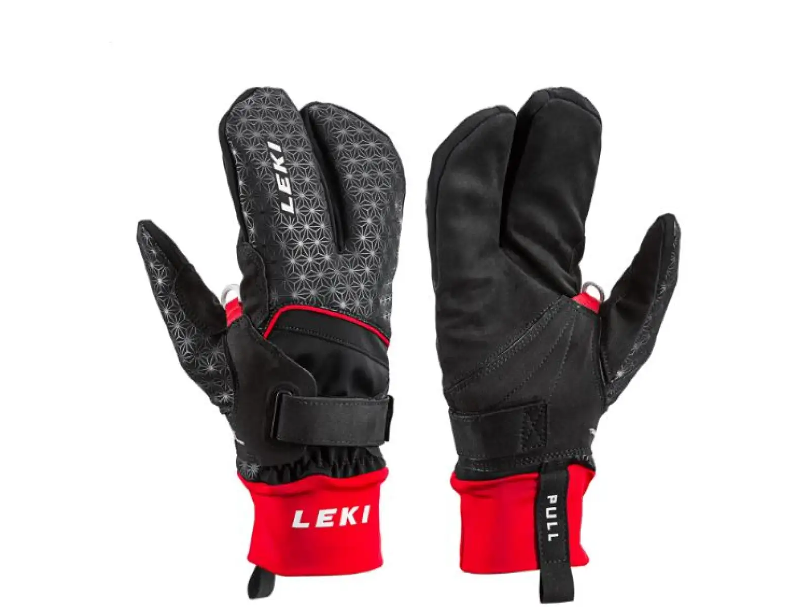 Leki Nordic Circuit Shark Lobster běžecké rukavice black/red