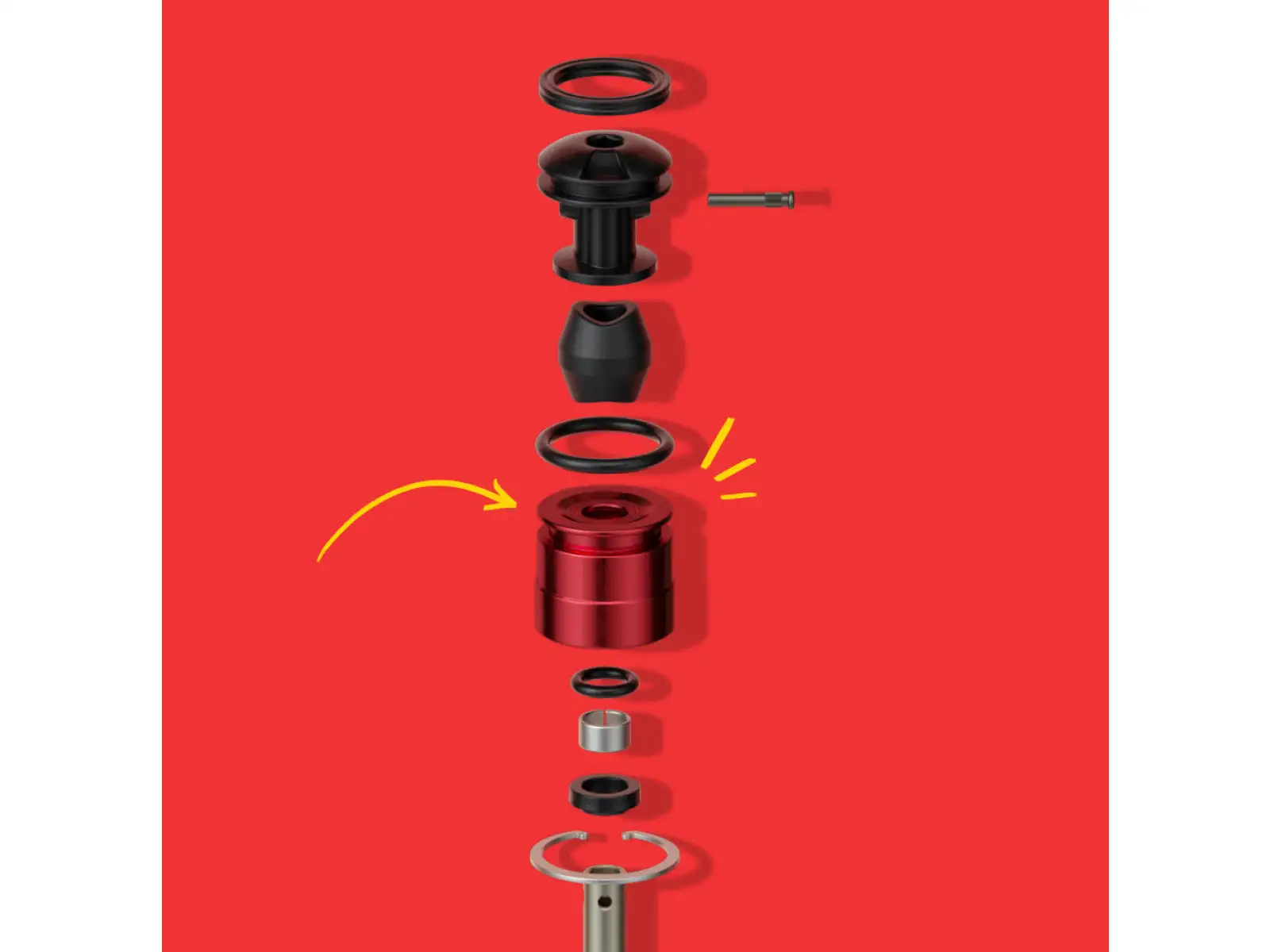 Rock Shox Air Spring Upgrade Kit - DebonAir C1 150mm PIKE B1+/Revelation A1+ (2018+)