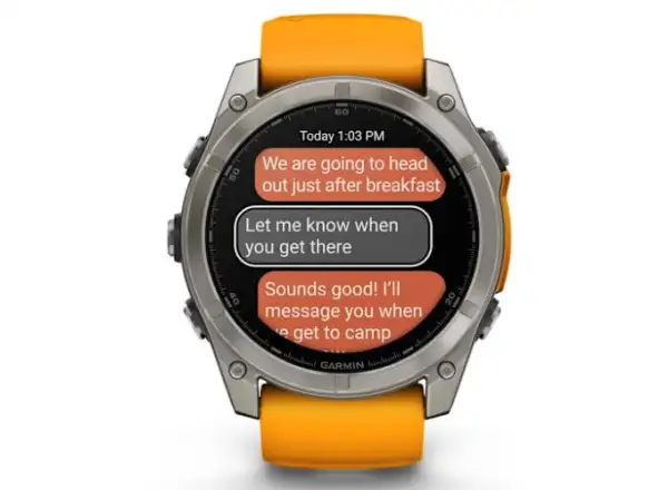 Garmin fenix 8 - 51 mm AMOLED Sapphire chytré hodinky Titanium Orange/Graphite