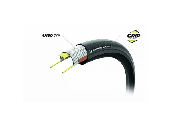 Michelin Lithion 4 Performance Line TS 28" silniční plášť kevlar černá