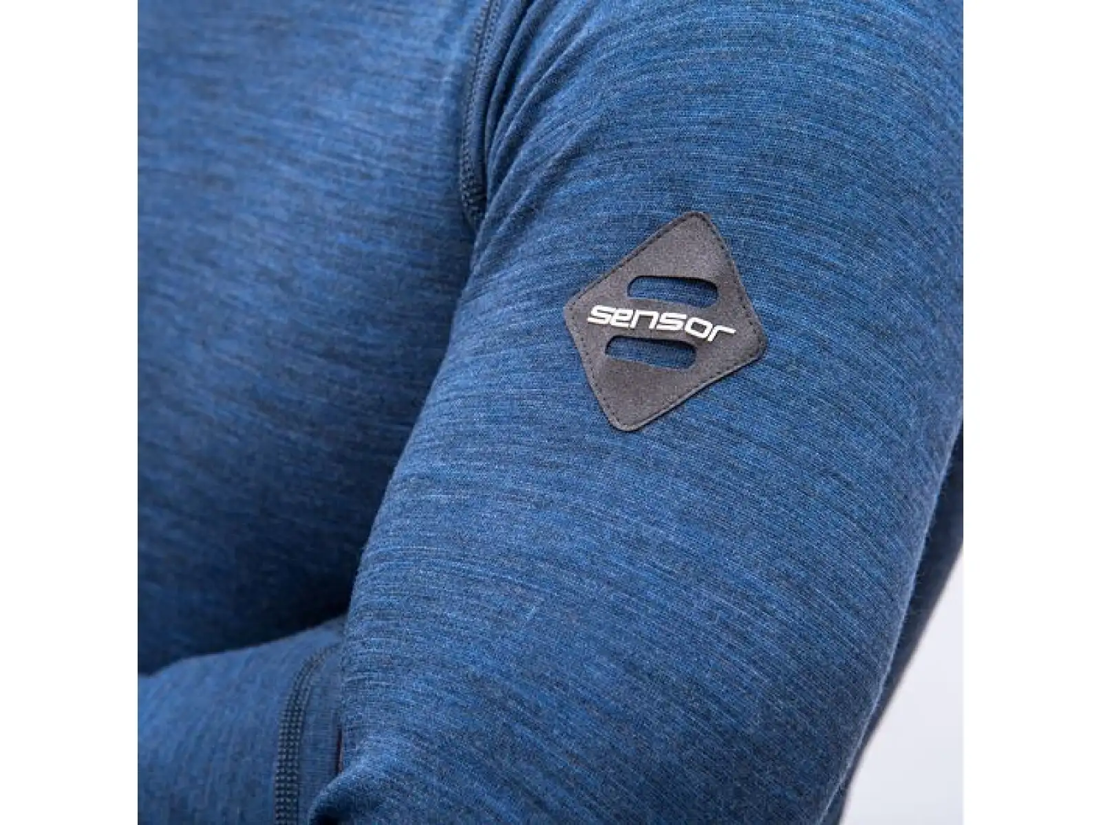 Sensor Merino Bold pánské triko dlouhý rukáv Cool Blue