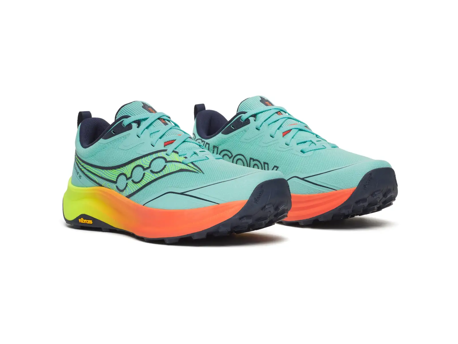 Saucony Peregrine 16 pánská běžecká obuv Splash/Citron