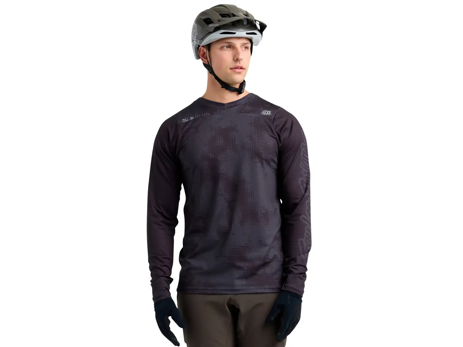 Troy Lee Designs Skyline Chill pánský dres dlouhý rukáv Scattered Carbon