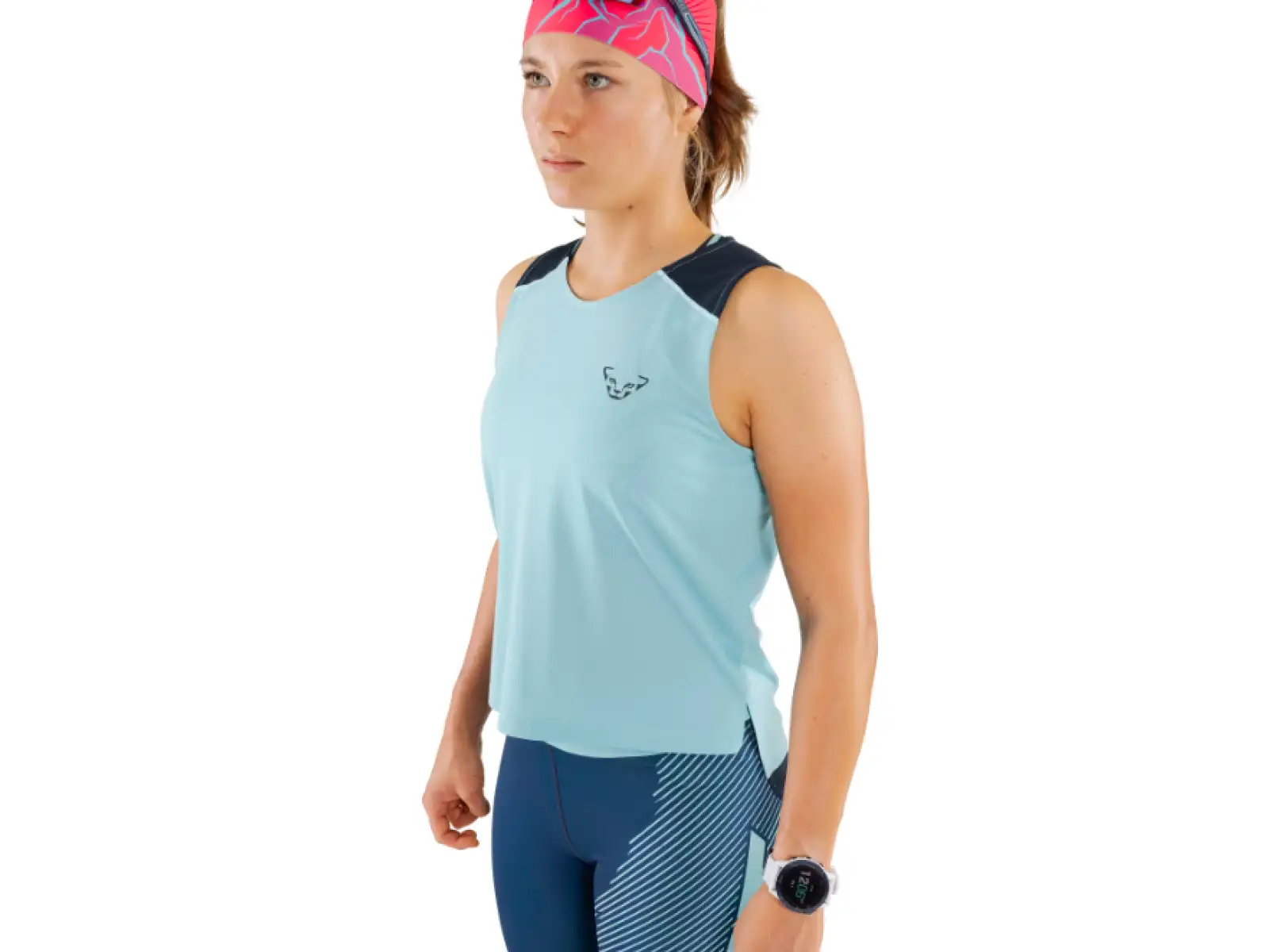 Dynafit Sky Crop Top dámské triko bez rukávů Marine Blue