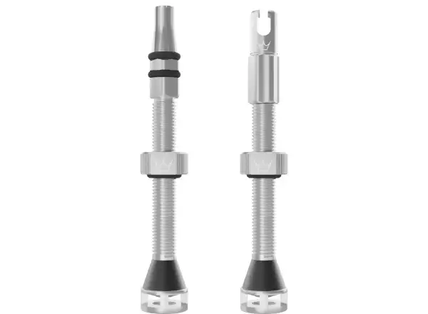 Peatys Holeshot Fast Flow bezdušové ventilky 60 mm Silver