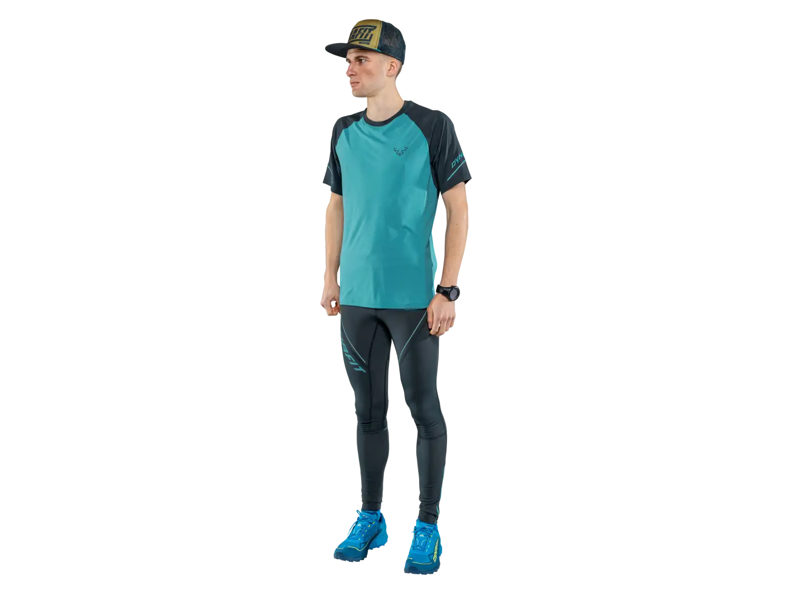 Dynafit Winter Running Tights pánské běžecké legíny Blueberry/Storm Blue