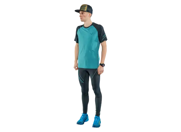 Dynafit Winter Running Tights pánské běžecké legíny Blueberry/Storm Blue