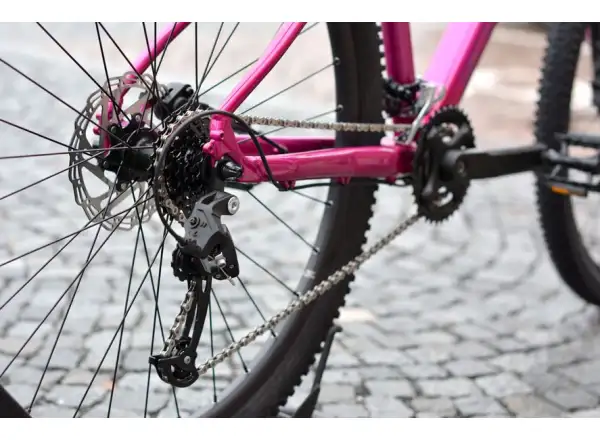 Rock Machine Catherine 40-27 gloss pink/light pink/crimson horské kolo