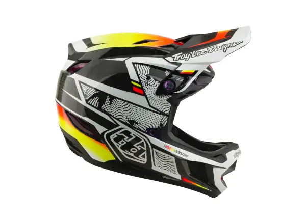 Troy Lee Designs D4 Carbon MIPS přilba Lined up Black