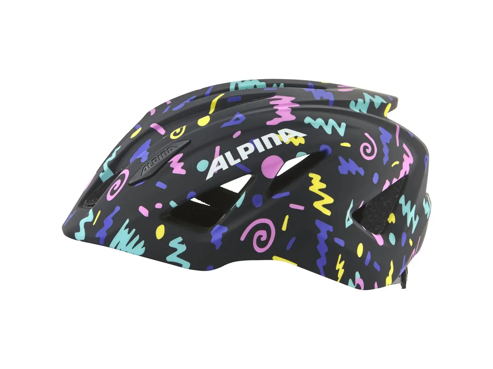 Alpina Pico dětská přilba Black Confetti Gloss