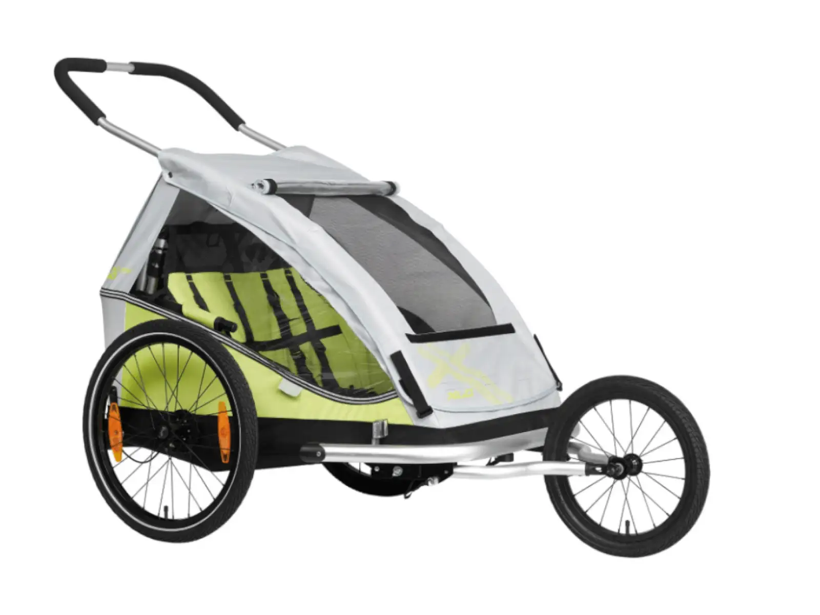 XLC dětský dvou-místný vozík za kolo Duo8teen žlutá