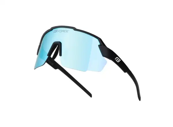 Force Pulse cyklistické brýle černé/modré zrcadlové sklo
