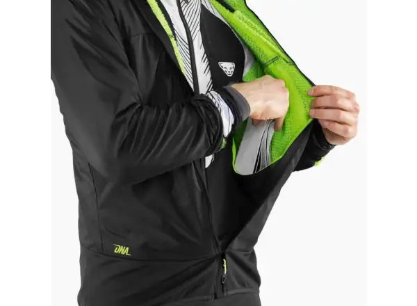 Dynafit DNA Polartec Alpha pánská bunda Black Out/Neon Yellow