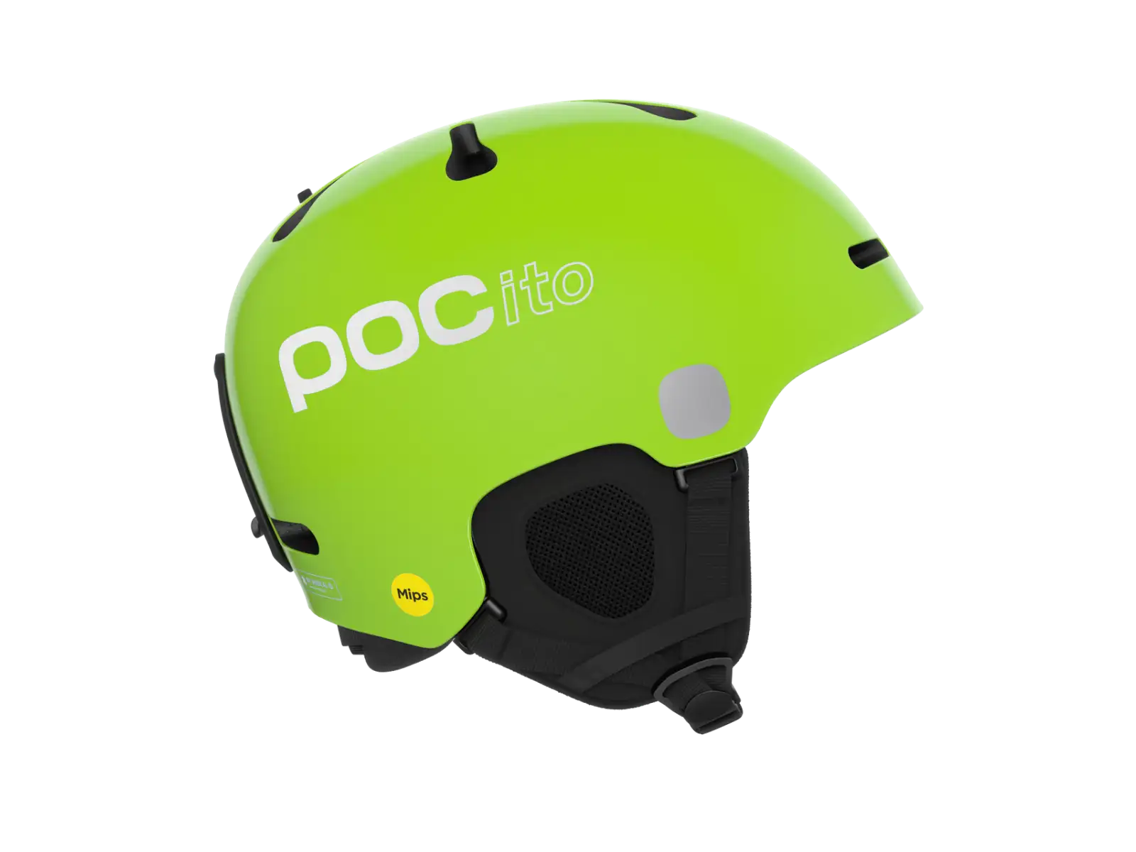 POC POCito Fornix MIPS dětská lyžařská přilba Fluorescent Yellow/Green