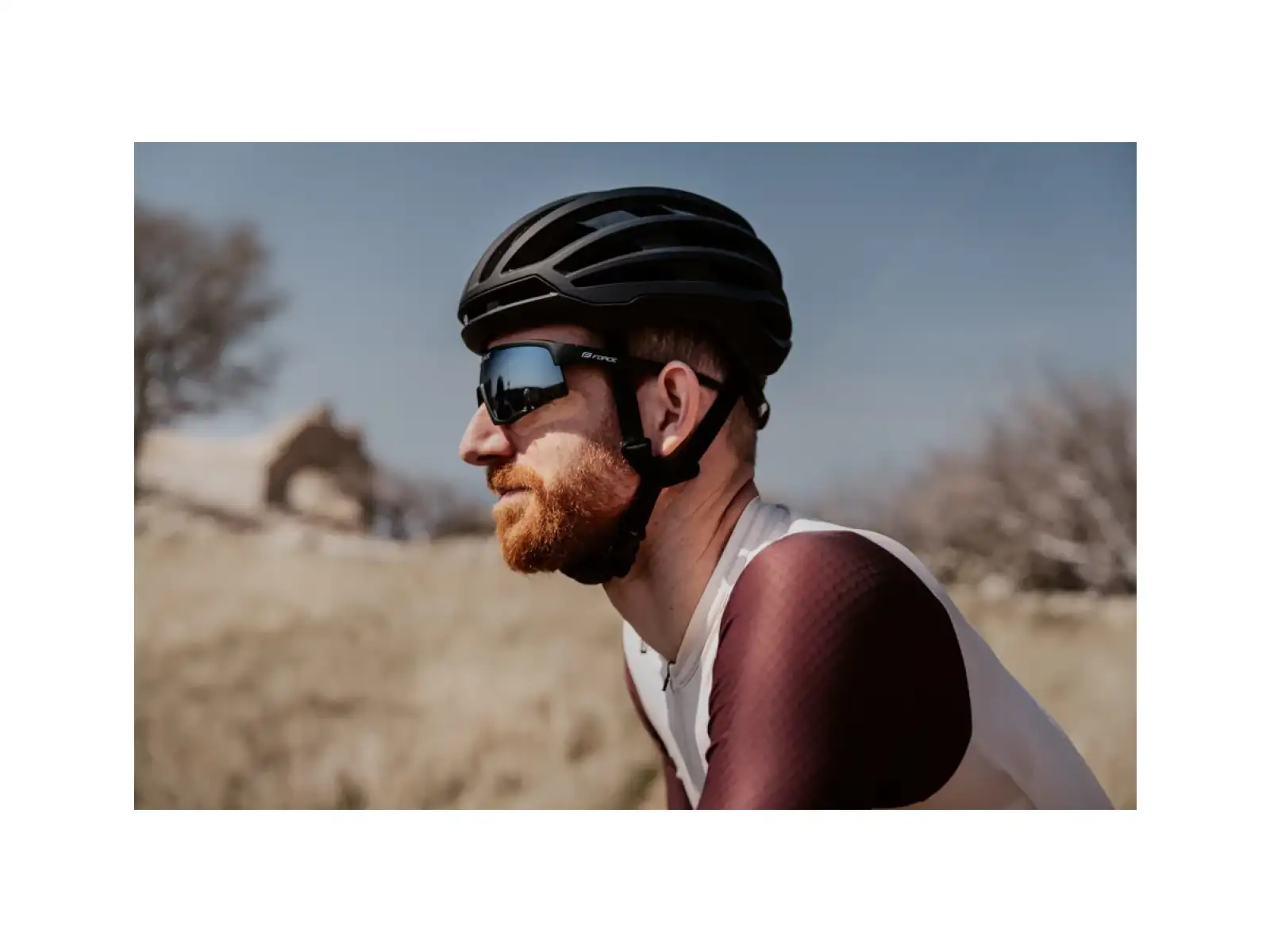 Force Zenith cyklistické brýle černé/černé zrcadlové sklo