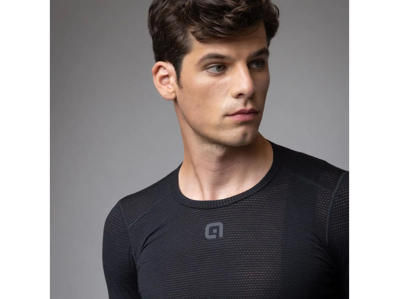 Alé Intimo Merino pánské spodní triko dlouhý rukáv Black