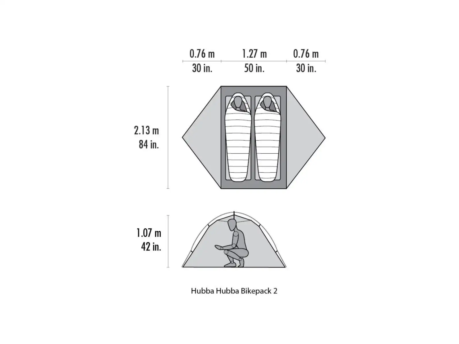 MSR Hubba Hubba Bikepack 2 stan 2 osoby