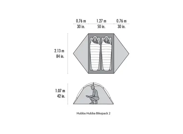 MSR Hubba Hubba Bikepack 2 stan 2 osoby