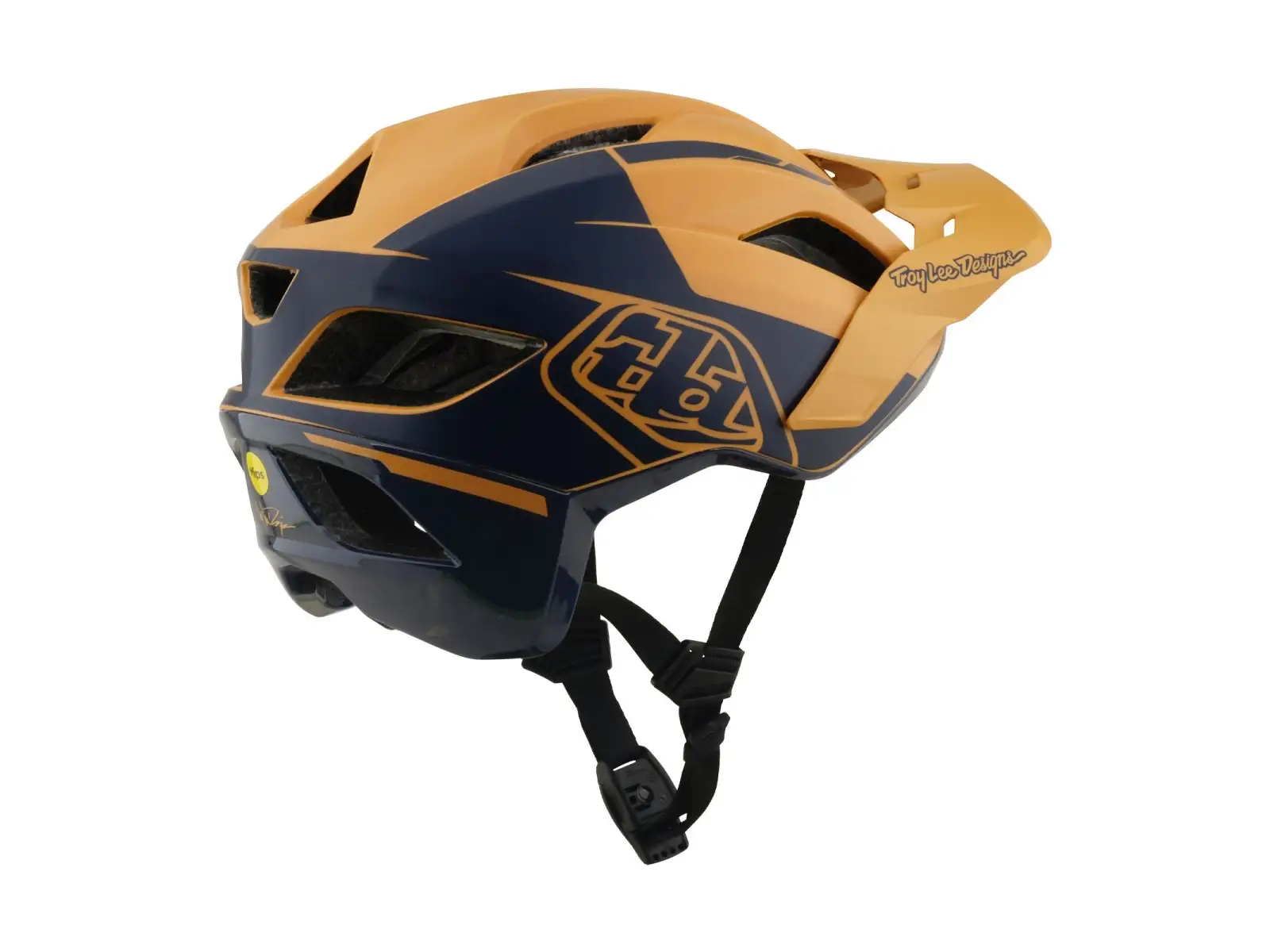 Troy Lee Designs Flowline SE MIPS přilba Hydro Mustard / Black Iris
