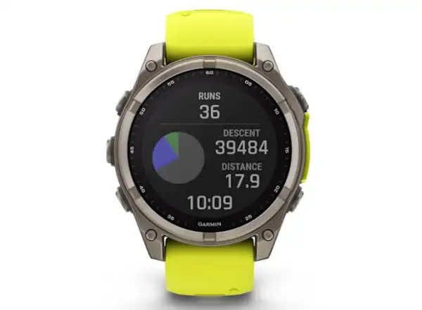 Garmin fenix 8 - 51 mm Solar Sapphire chytré hodinky Titanium Yellow/Graphite