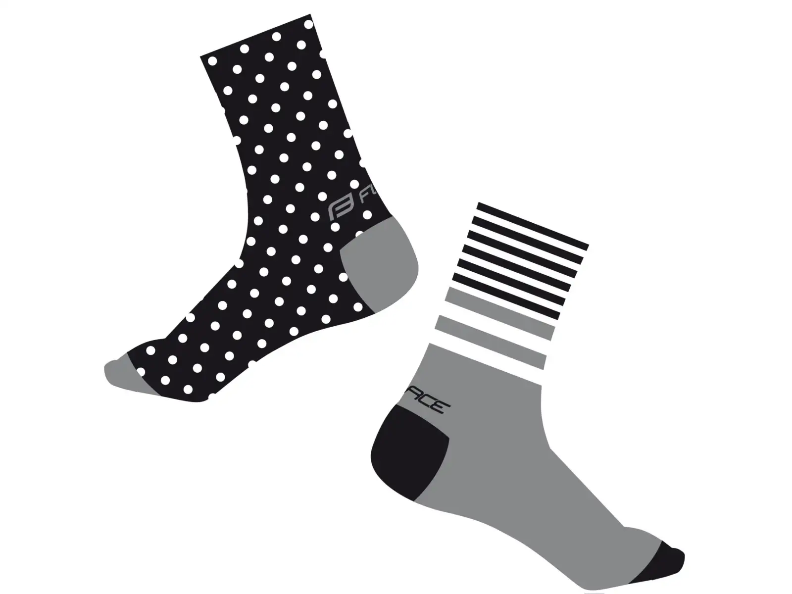 Force Spot ponožky černá/šedé