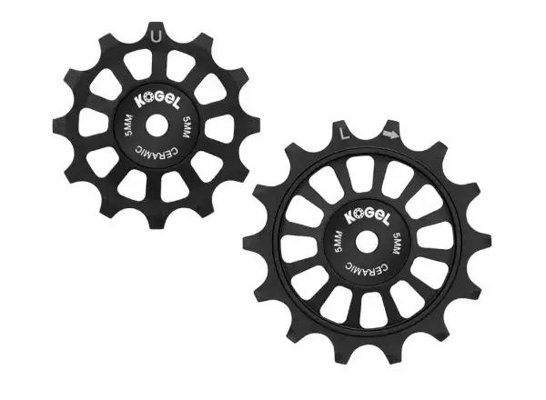 Kogel silniční kladky celokeramické pro Shimano Dura Ace / Ultegra 12/14 z. Black