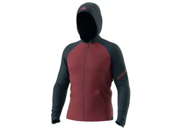 Dynafit 24/7 Polartec pánská mikina s kapucí Burgundy