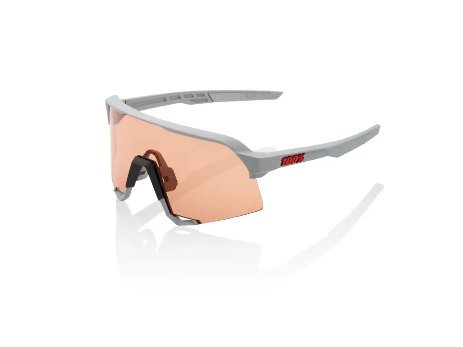100% S3 HiPER brýle Soft Tact Stone Grey/Coral Lens