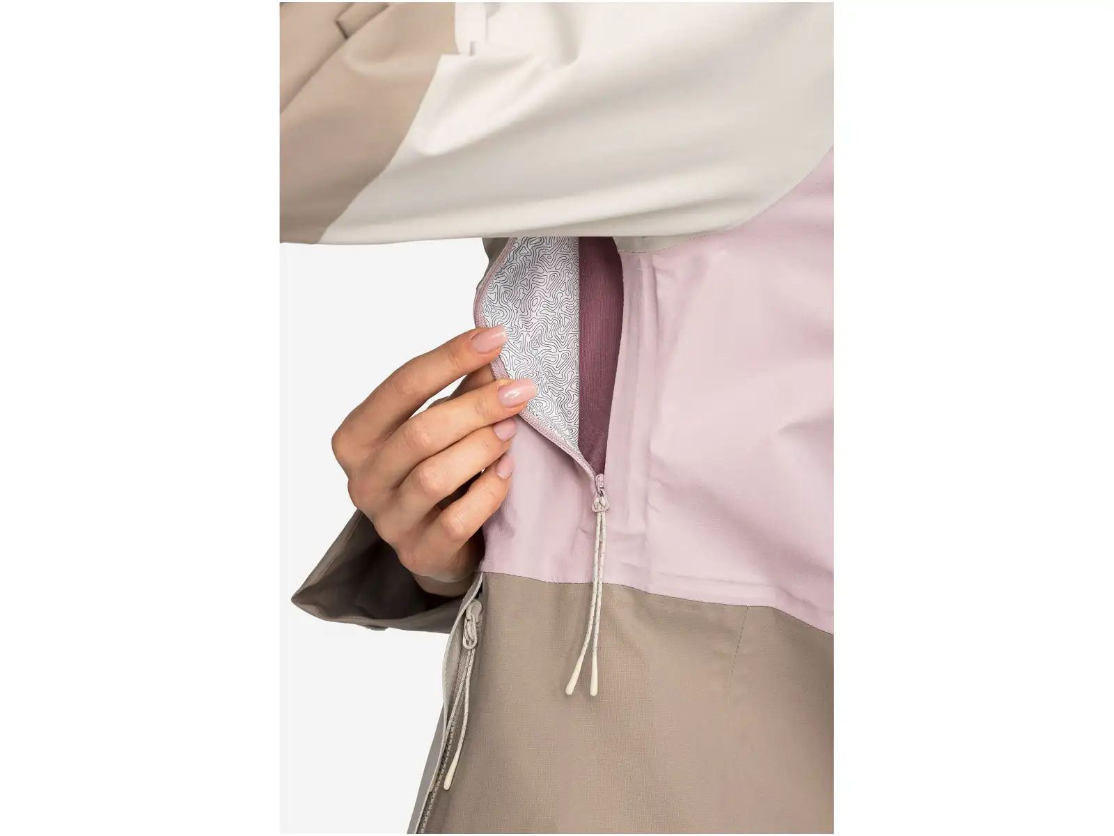 Viking Numani dámská bunda Beige/Light pink