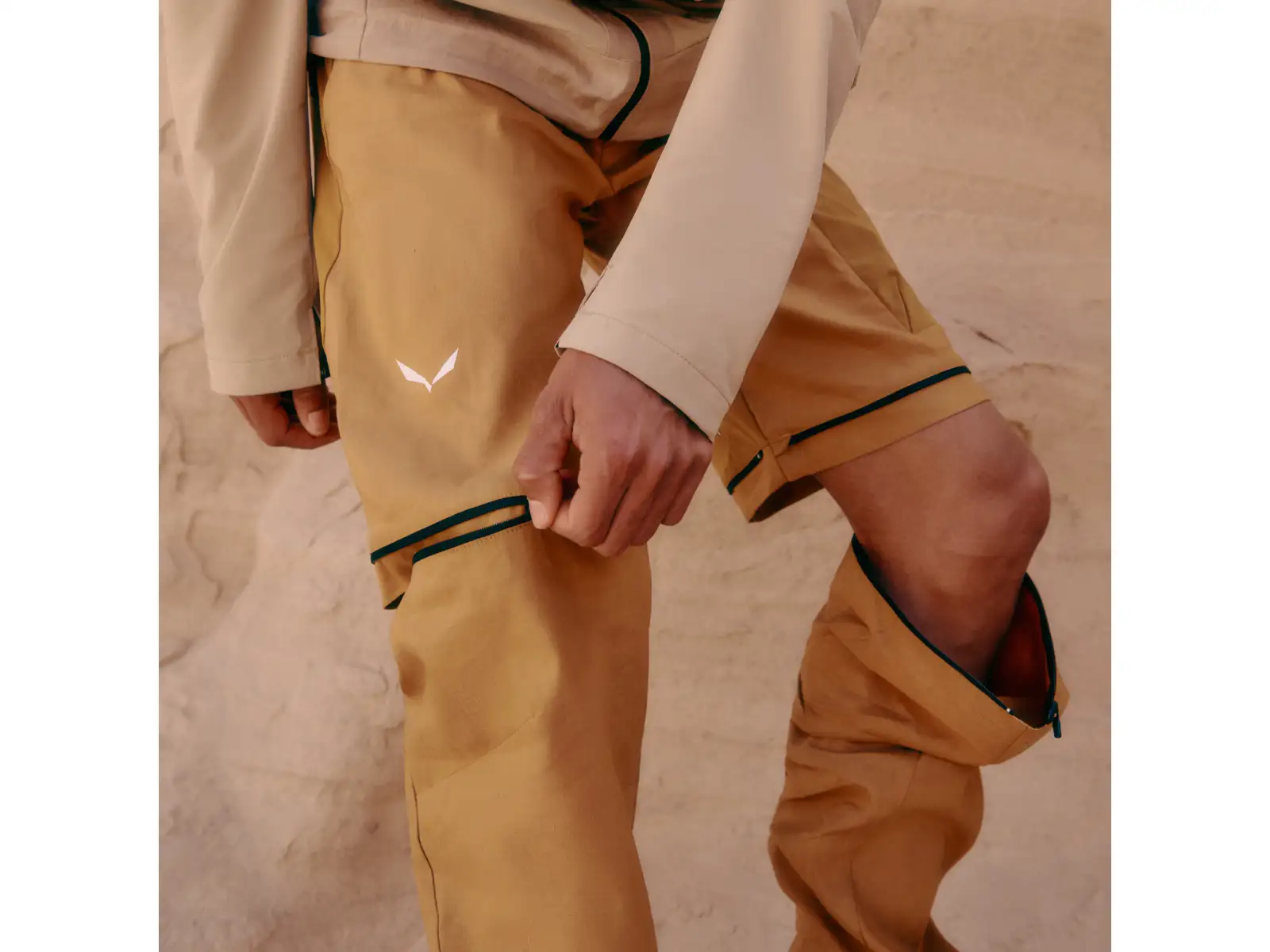 Salewa Puez Hemp/DST 2/1 pánské kalhoty Golden Brown
